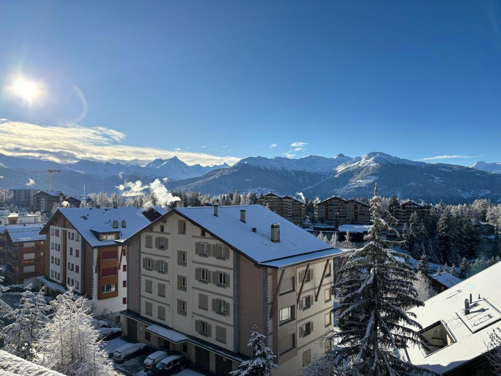 L'Eperon Center Crans Wonderful View Apartment Bagian luar foto