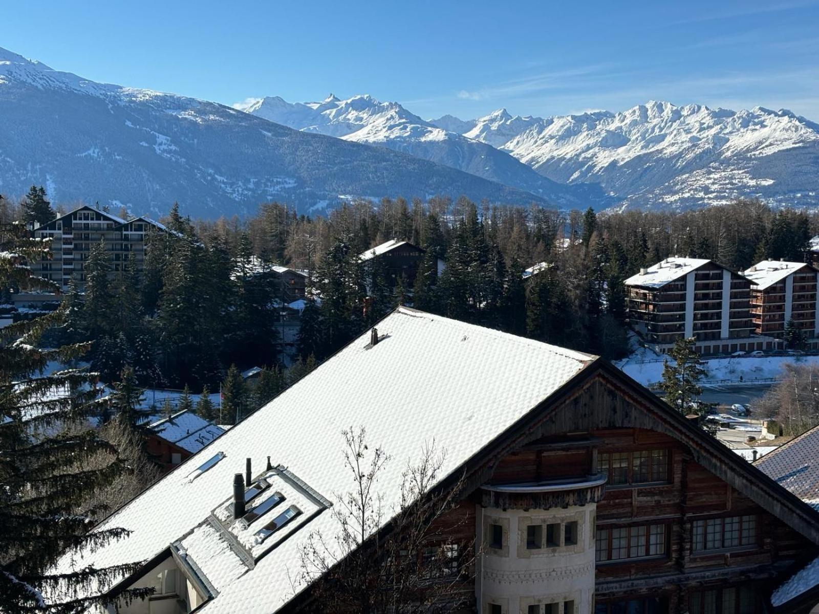 L'Eperon Center Crans Wonderful View Apartment Bagian luar foto
