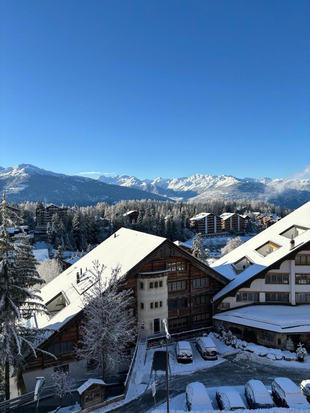 L'Eperon Center Crans Wonderful View Apartment Bagian luar foto