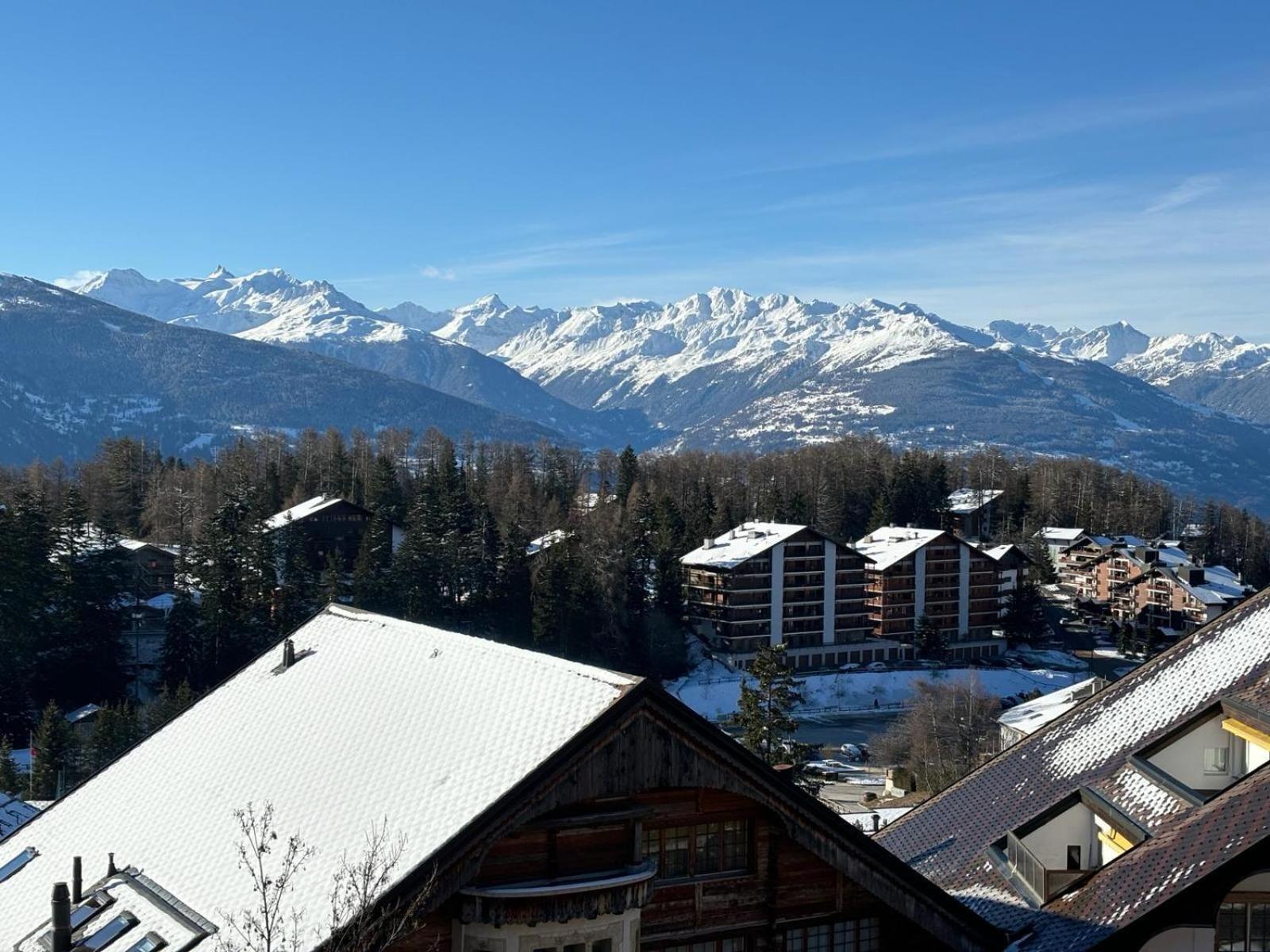 L'Eperon Center Crans Wonderful View Apartment Bagian luar foto